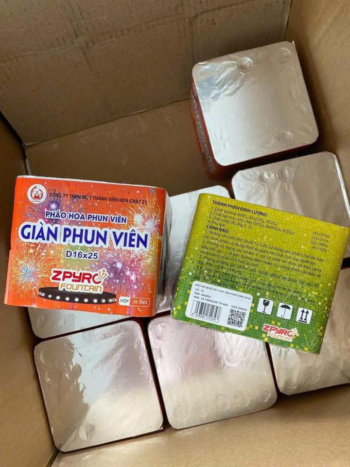 giàn phun viên